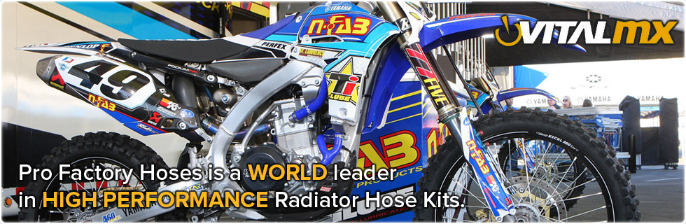 Pro Factory Hoses - High Quality Motocross Dirt Bike Radiator Hose 