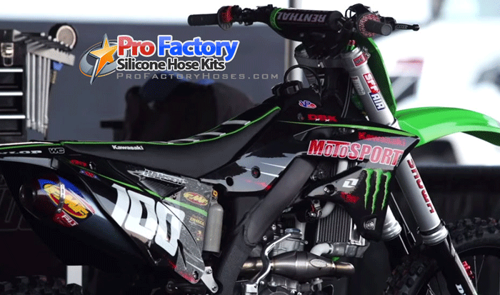 Details about   Pro Factory Silicone Radiator Hose Kits Kawasaki KX250F 2017-2018 Black